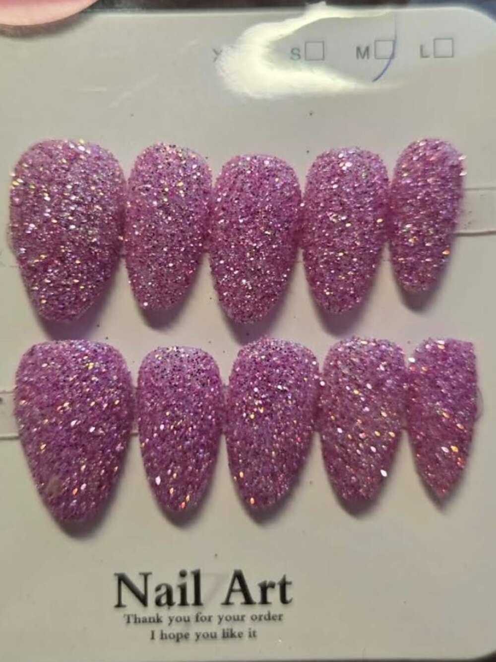 Purple Sugar Press on Nail Set